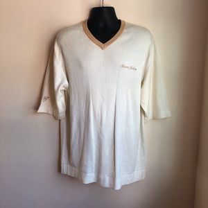 Sean John Short Sleeve V Neck Sweater Tee